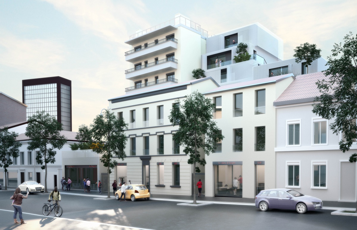38 logements et commerce à Bagnolet