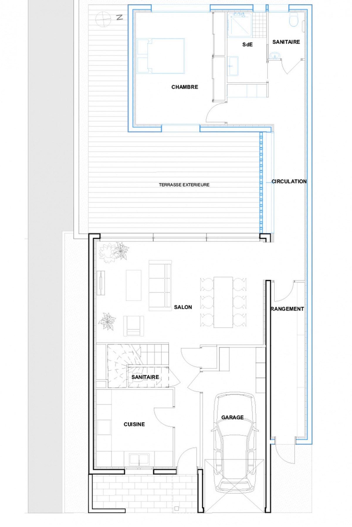Réhabilitation et extension d'une maison d'habitation : MKH-architecte-Nantes-Extension-pavillon-torcy-77