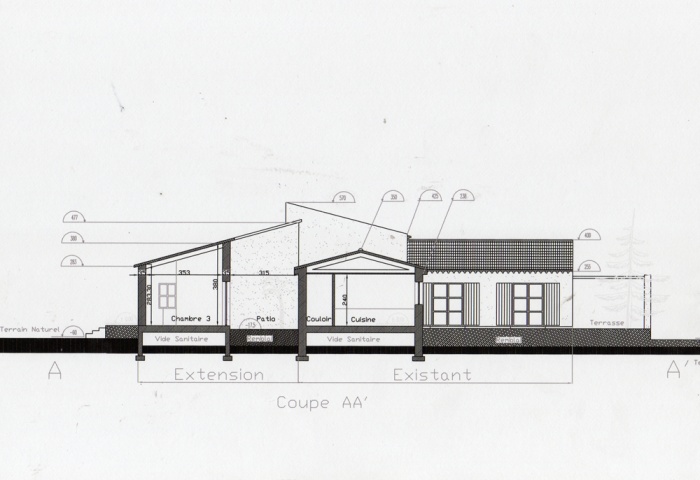 Maison d'htes - extension ( projet en cours )