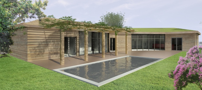 Maison à ossature bois