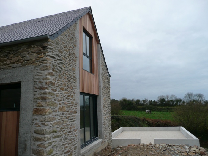 Transformation d'une grange en habitation : PROJET facade pignon