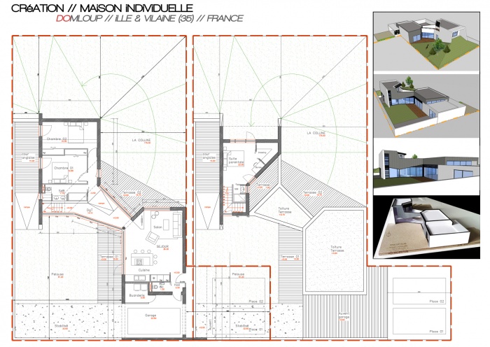 CREATION D'UNE MAISON CONTEMPORAINE : Domloup01