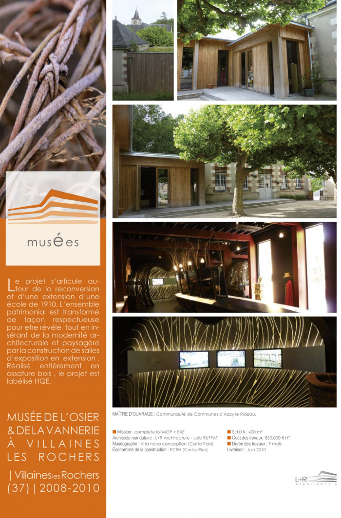 construction du musée de l'osier et de la vannerie