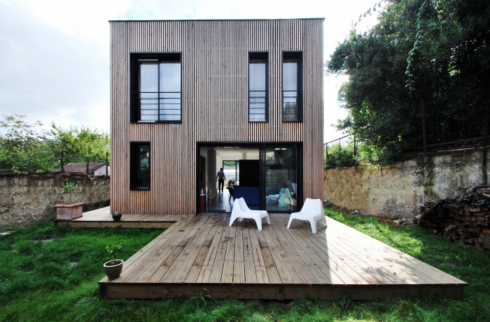 Maison individuelle BBC - ossature bois préfabriquée