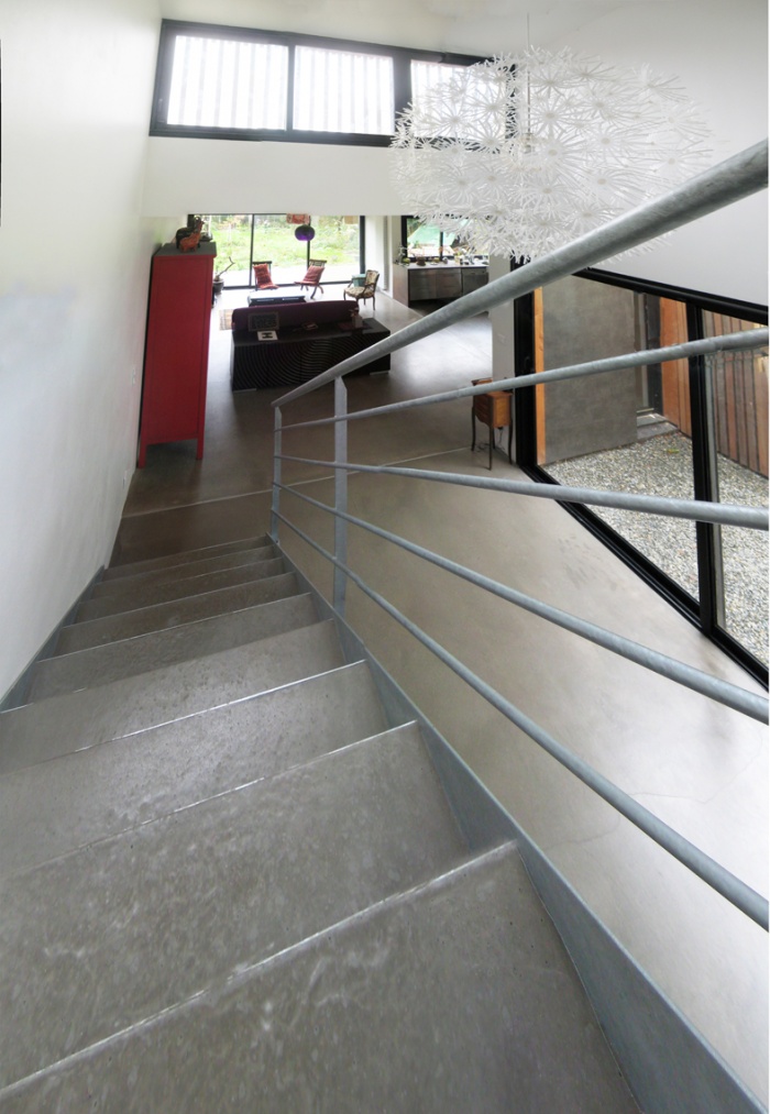 extension d'une maison Nantaise : escalier